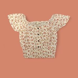 Monteau Floral Print Crop Top – Women’s Medium